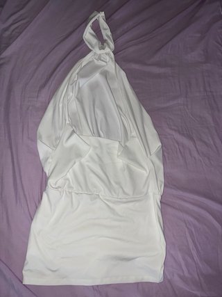 Vestido blanco halter