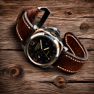 Cinturino in pelle artigianale per orologio 20-26mm Panerai