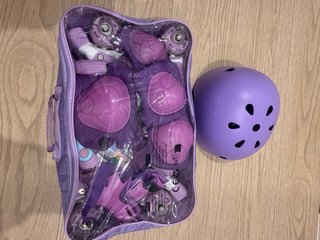 Patines niña ajustables con ruedas moradas