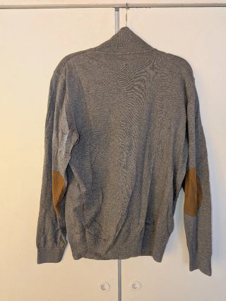 Jersey Zara Cuello Alto Gris Talla L