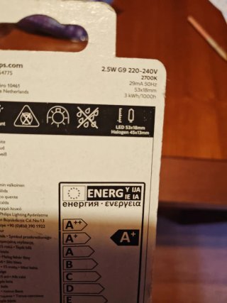 3 Lampadine LED Philips G9 2.5W