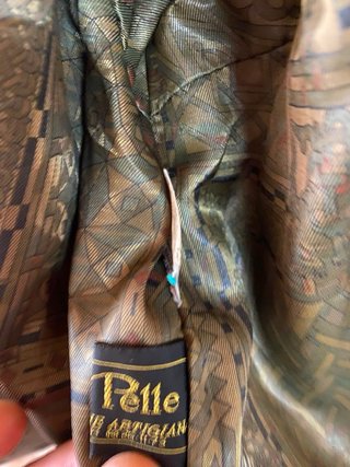 Giacca vintage vera pelle maniche pipistrello