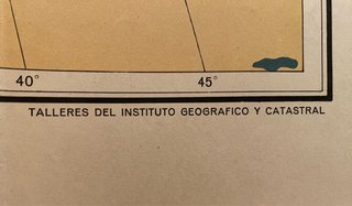 Mapa antiguo Europa Físico Ministerio Educación