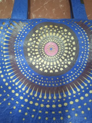 Bolso Desigual Azul con Diseño Circular
