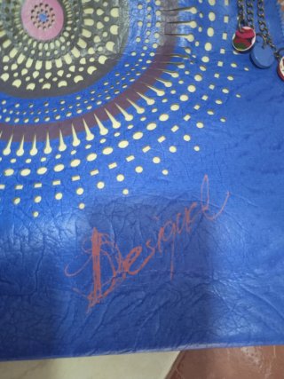 Bolso Desigual Azul con Diseño Circular