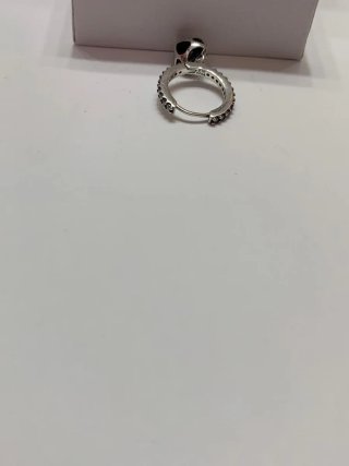 Pendientes Aro Corazón Blanco pandora
