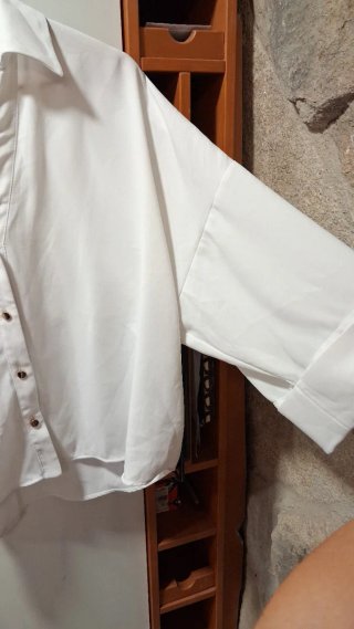 Blusa Zara Blanca Talla L