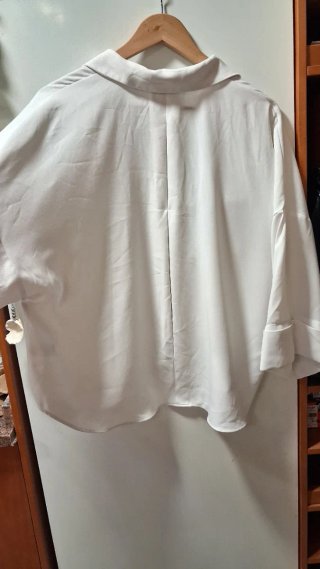 Blusa Zara Blanca Talla L