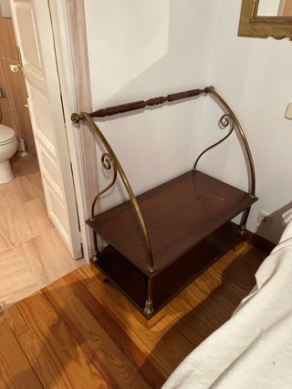 Mueble bar madera y metal