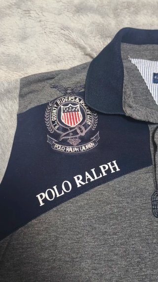 Polo Ralph Lauren Gris y Azul