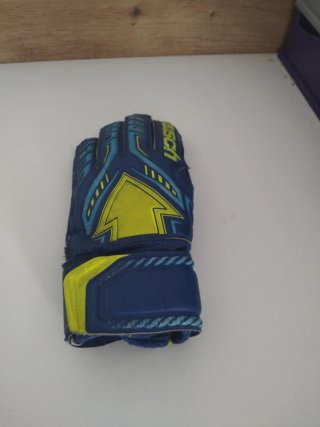 Guantes de portero niño Reusch azul/verde