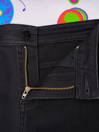 Falda vaquera negra mujer talla S