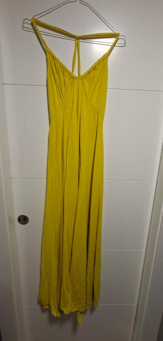 Vestido amarillo Oysho
