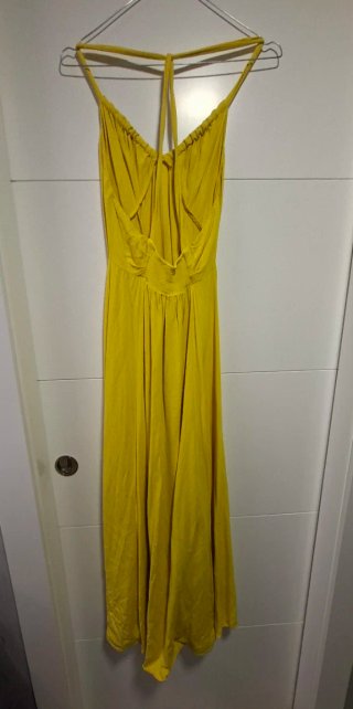 Vestido amarillo Oysho