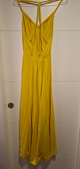Vestido amarillo Oysho