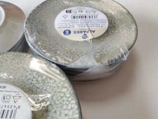 Pack 6 Platos Postre Alfares Cerámica, Gres.