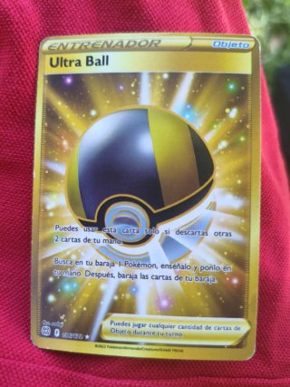 Carta Pokémon Ultra Ball 186/172 Dorada