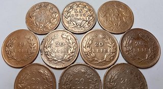 Lote 18 monedas antiguas Portugal Luiz I-Carlos I