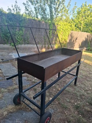 Barbacoa de leña/carbón metálica