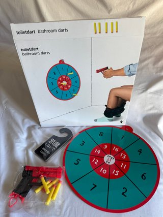 Juego de dardos de baño Toiletdart