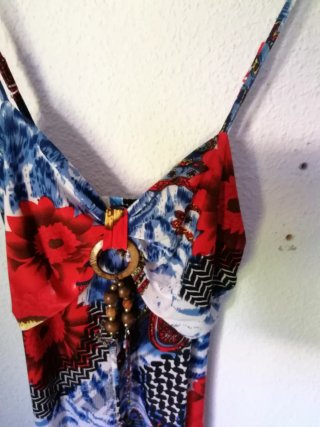 Vestido Verano Tirantes Seda Estampado