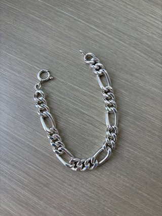 Pulsera Plata Ley Figaro