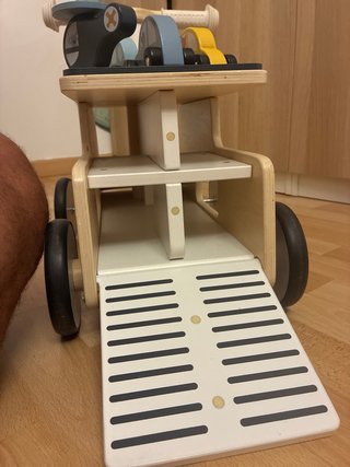 Camión de madera Vertbaudet con coches juguete