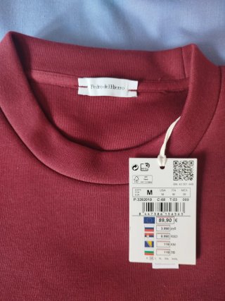 Sudadera Pedro del Hierro Granate claro Talla:M