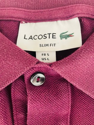 Polo Lacoste Talla 5 Morado