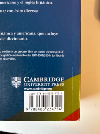 Diccionario Bilingue Cambridge Spanish-English ...