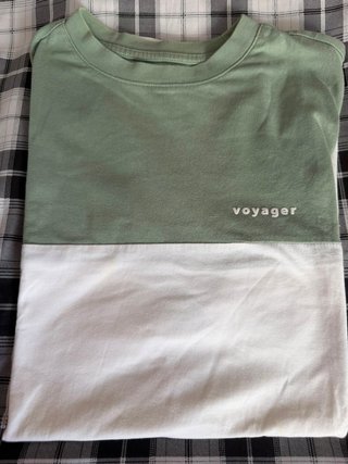 Camiseta de rayas Kiabi hombre azul y blanco