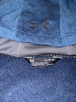 Sudadera Under Armour ColdGear azul con cremallera