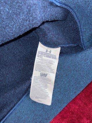 Sudadera Under Armour ColdGear azul con cremallera