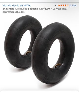 2 Cámaras de Aire para Rueda Pequeña