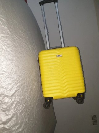 Maleta de viaje pequeña LANS SPORT amarilla
