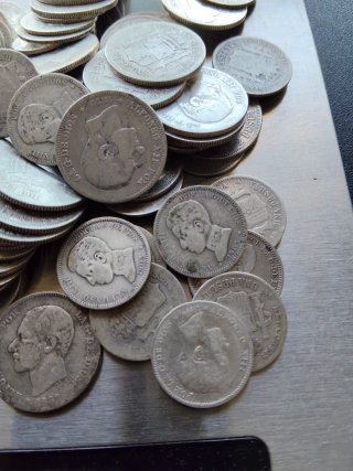 Lote 1-2 Pesetas PLATA España