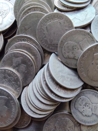 Lote 1-2 Pesetas PLATA España
