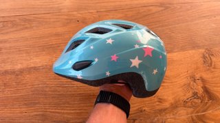 Casco bambina Met stelle azzurre e rosa