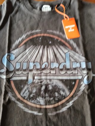 Camiseta Superdry Talla S Gris
