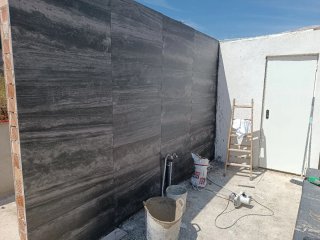 Montaje de aluminio y PVC