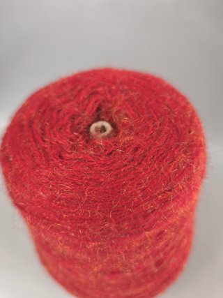 Cono lana tipo mohair cobre con lurex