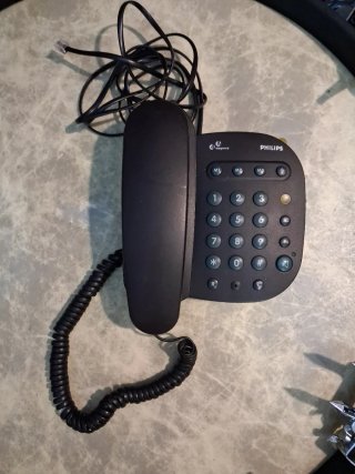 Teléfono fijo Philips Elegance negro