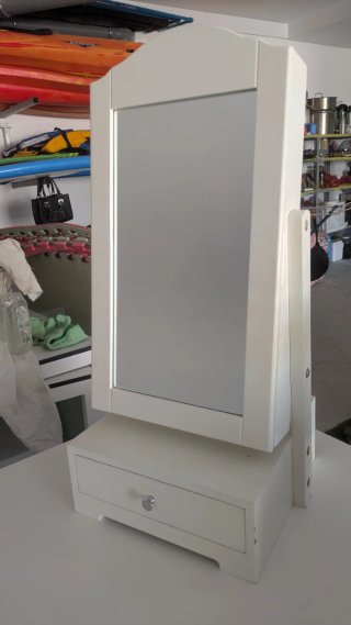 Joyero de sobremesa blanco
