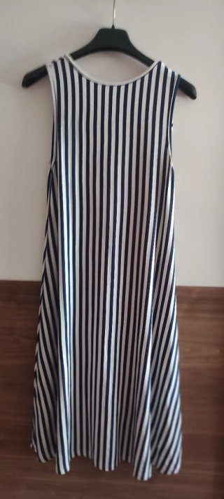 Vestido de tirantes rayas azul y blanco