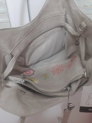 Bolso Desigual Beige con Flores