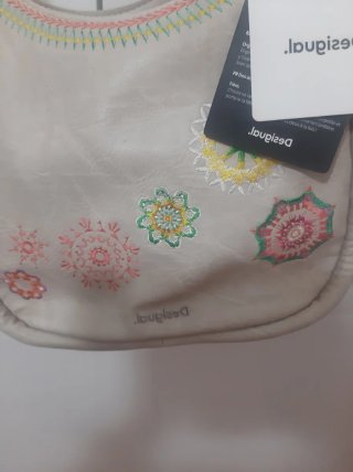 Bolso Desigual Beige con Flores