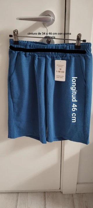 Pantalón azul talla M Tela fresca Medidas en las f