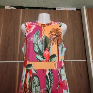 Mono largo estampado tropical
