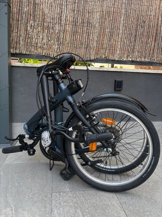 Bicicleta plegable Btwin Fold 500 azul