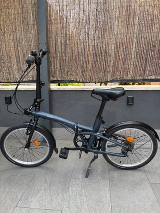 Bicicleta plegable Btwin Fold 500 azul